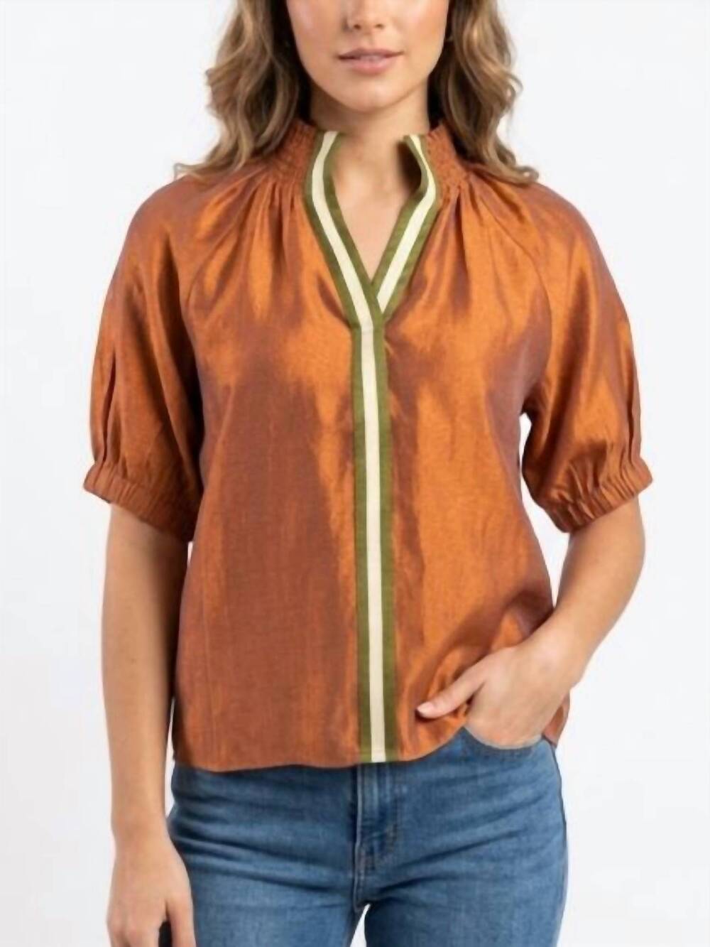 NEW THML pumpkin spice top in rust